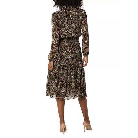 Misa Los Angeles Laysi Floral Midi Cottagecore Chiffon Breezy Dress NWT M $395 - Picture 5 of 6